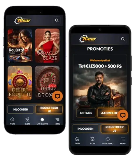 Mobiel spelen 7gear Casino NL